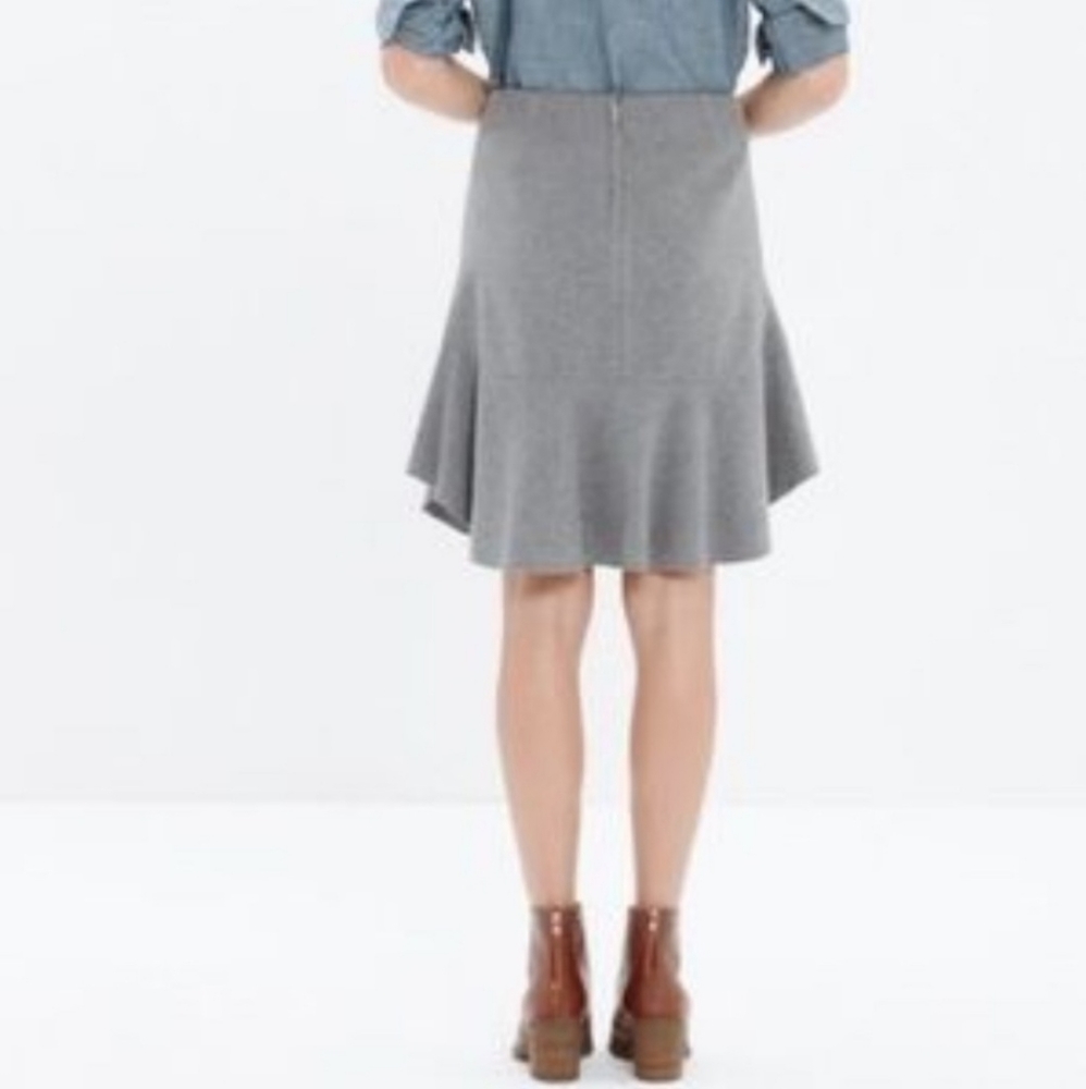 Madewell Atelier Grey Wool Blend Skirt in size 2 - Picture 6 of 9